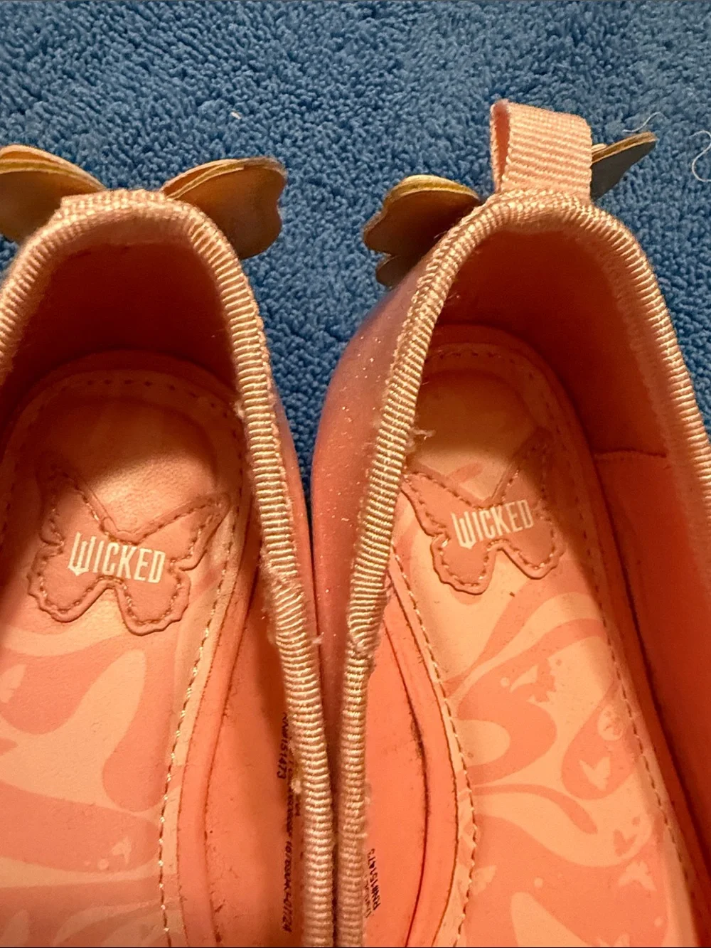 Wicked Movie Kids Pink Butterfly Dressy Flats